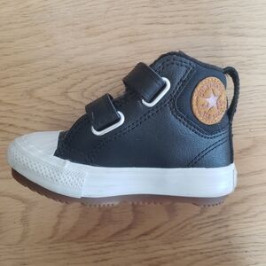 Converse Shoes Berkshire Boot Hi Top 771525C Baby Black Leather Size 5